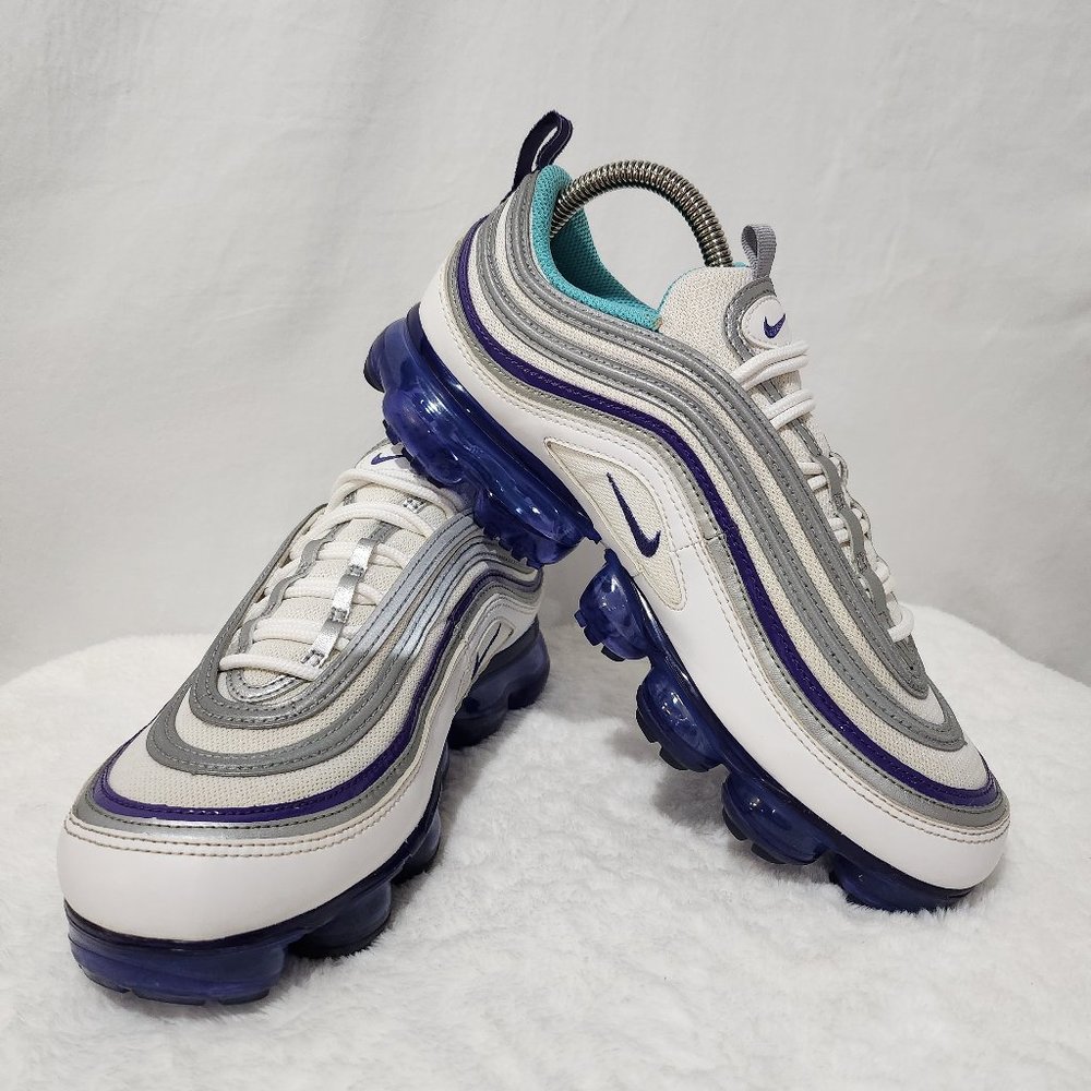 Nike Air Vapormax '97 Sneakers Varsity Purple White AJ7291-100 Women's Size 9.5